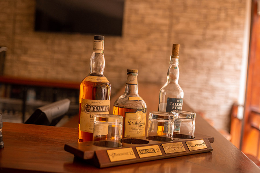 Some of our spirit selection at lake Duluti Lodge 